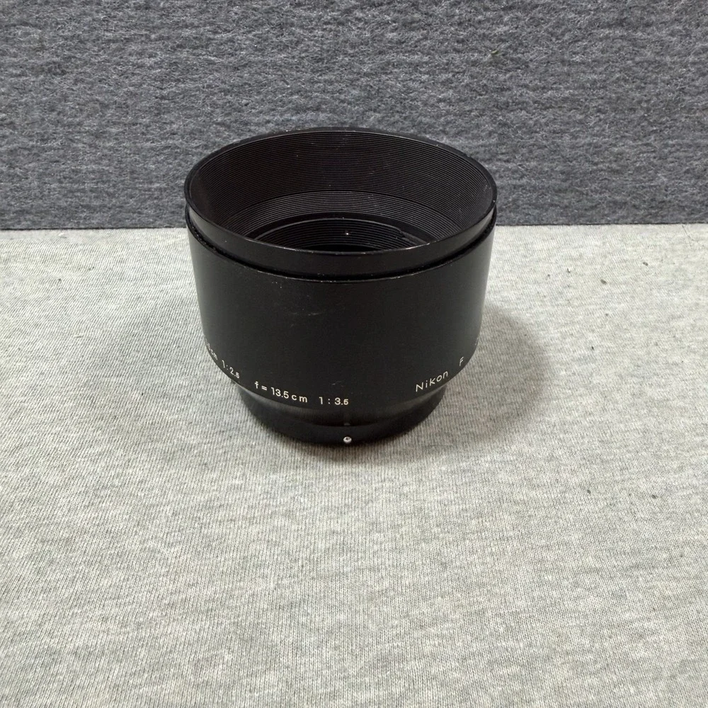 Vintage Nikon F Camera Lens Hood For f=10.5cm 1:2.5 f=13.5cm 1:3.5